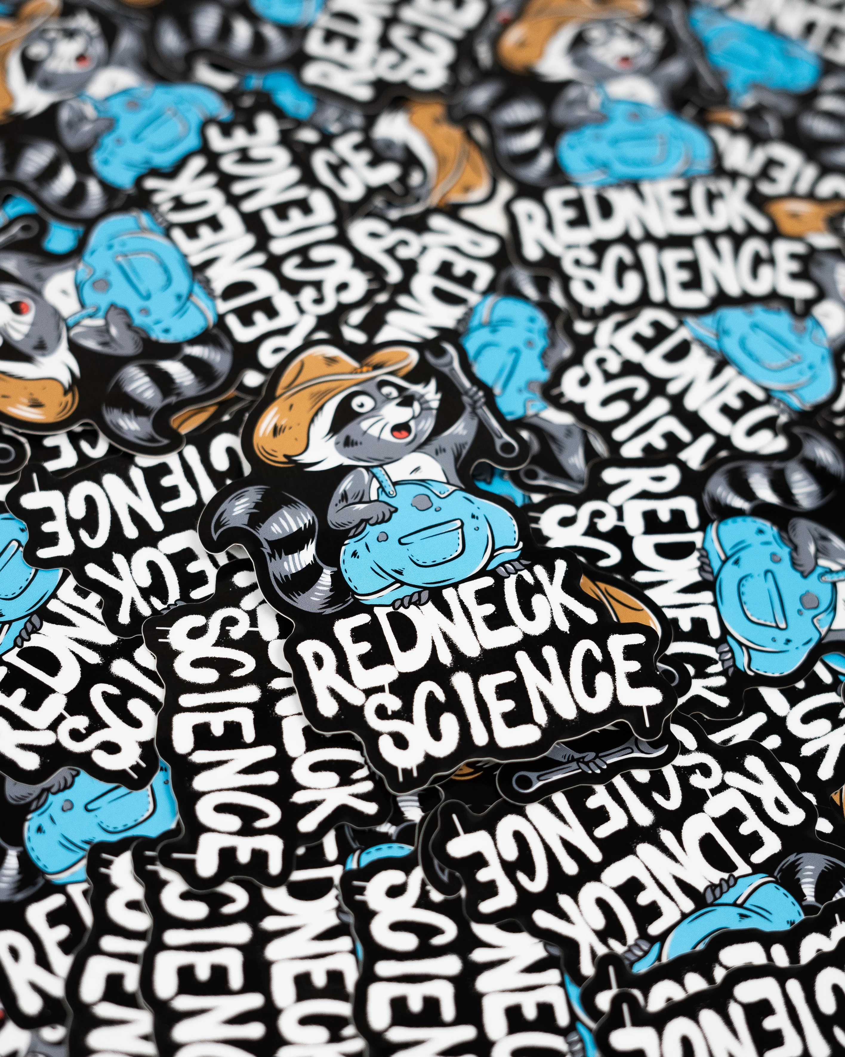 Redneck Racoon Sticker - Image 3